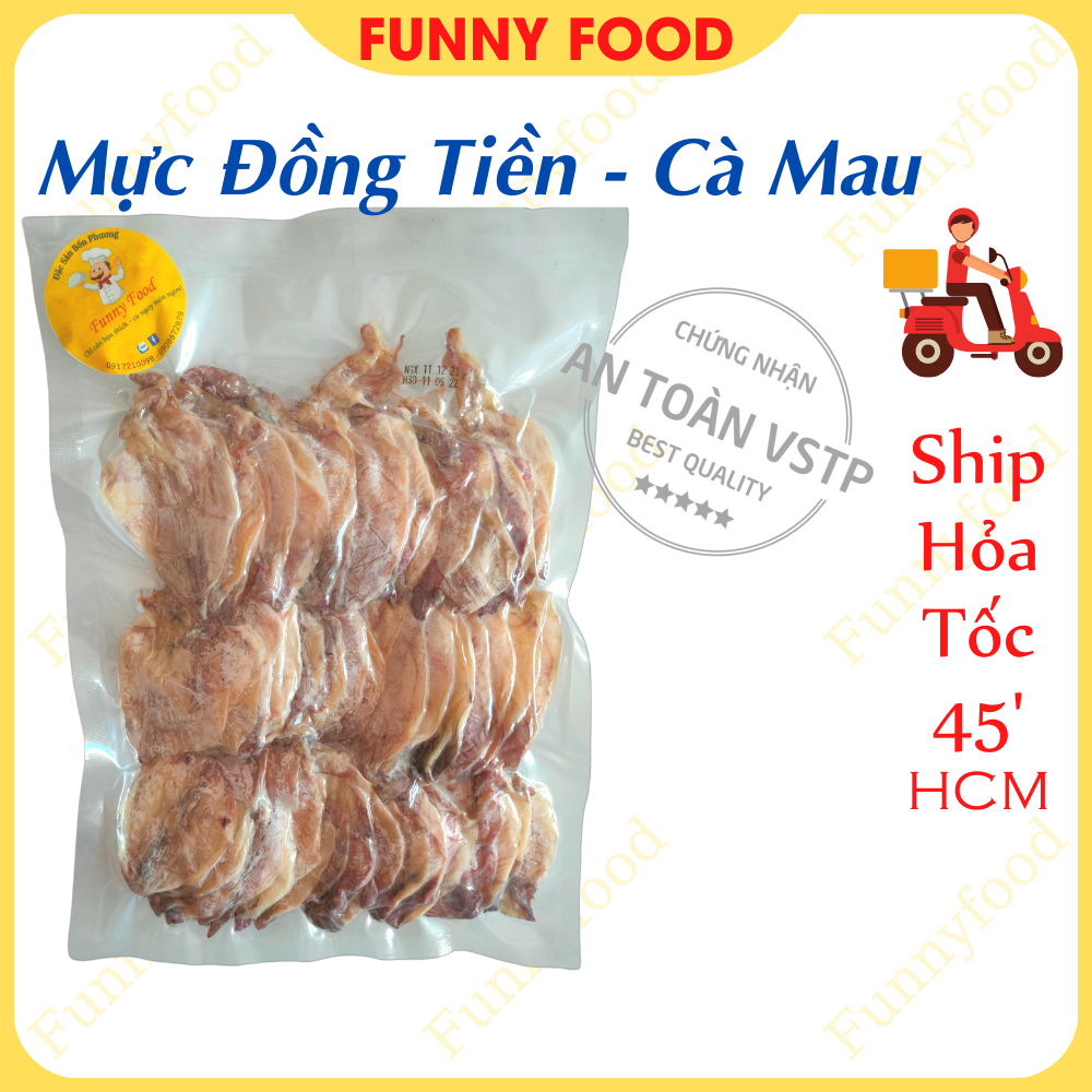 Mực đồng tiền cà mau – khô mực size mini – khô mực cà mau – khô mực rim me – funnyfood