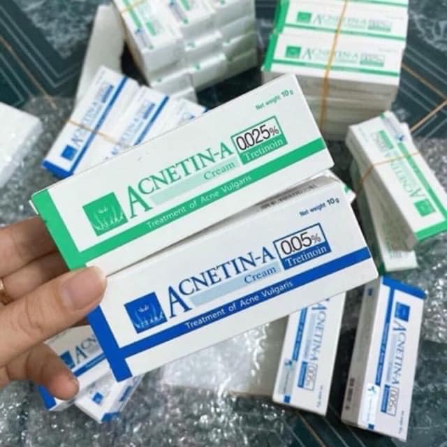 Kem đẩy mụn ẩn, kem dưỡng trẻ hóa da acnet tretinoin thái lan - retin a