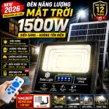 BẢO HÀNH 2 NĂM , DÂY 5M - Đèn năng lượng mặt trời ngoài sân và trong nhà 1500W siêu sáng 15000mAh,Đèn pha Led năng lượng mặt trời pha 500W Solar Chip Led Siêu Sáng chống nước