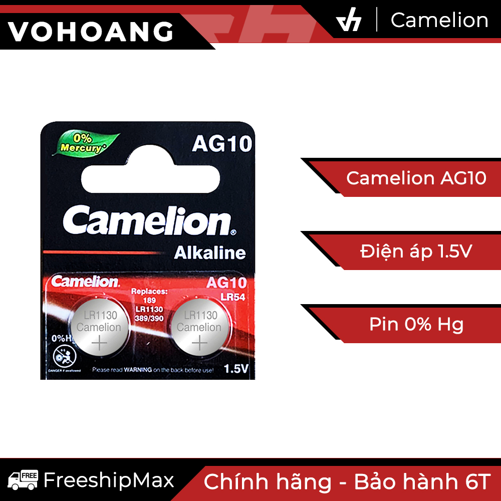 2 pin Camelion Alkaline AG10 - Pin gắn máy tính đồng hồ đồ chơi ...