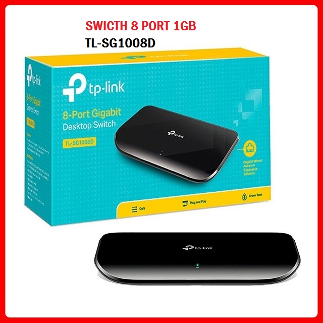 Switch Chia mạng TP-LINK TL-SG1008D 8 port - 1GB Chính hãng -BH 24 Tháng