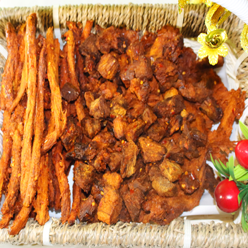 Khô Bò Cao Cấp Hai vị ( viên, cây ) 1kg