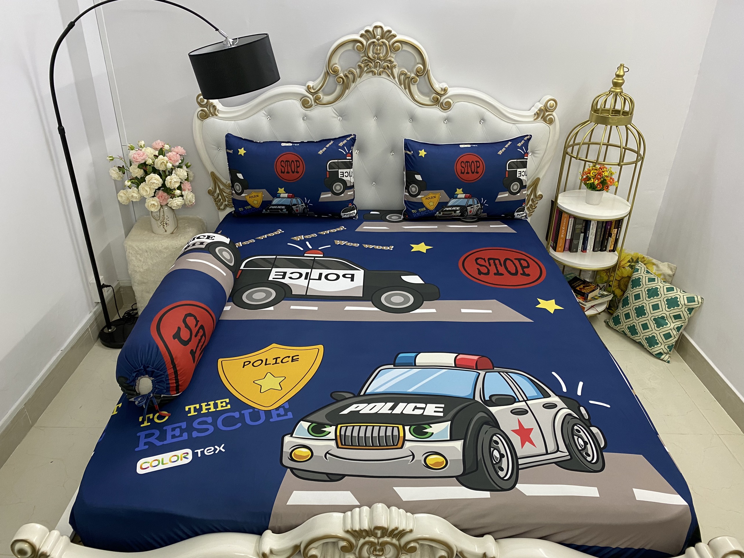 [HCM]Bộ Drap gối  { 4 món} thun Ý 5D Cao Cấp , mát lạnh, thấm hút tốt.""