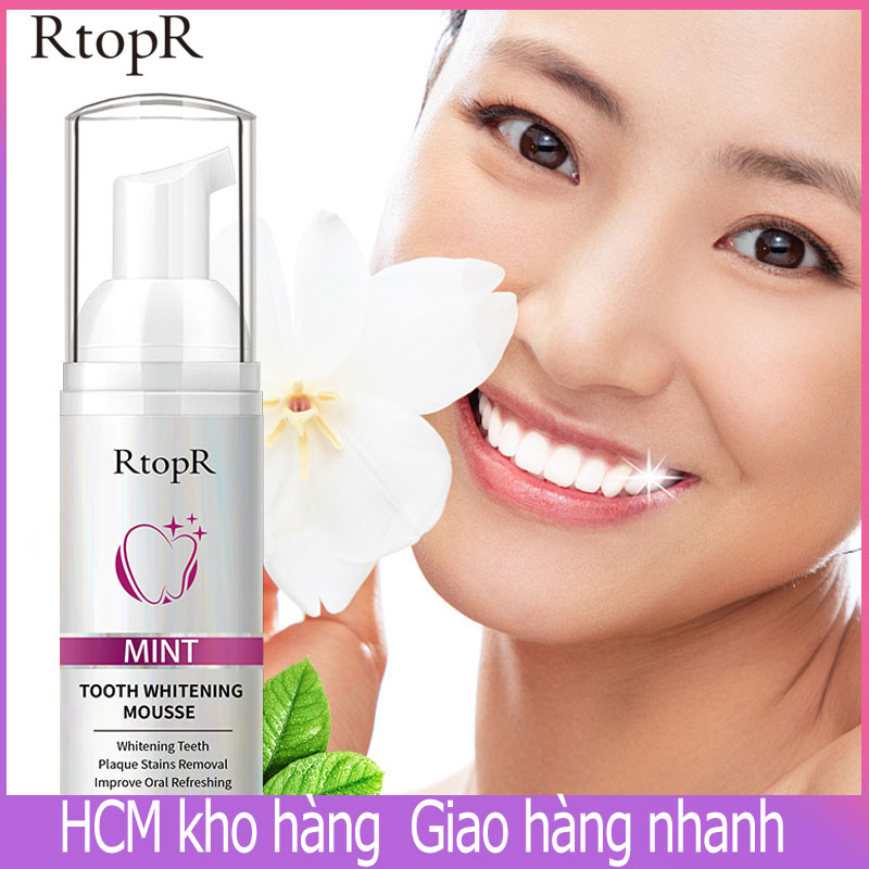 [HCM]RtopR Bọt Trắng Răng Làm trắng răng Khử mùi hôi miệng TEETH WHITENING MOUSSE Giảm hôi miệng
sắc tố răng
trắng răng
răng
