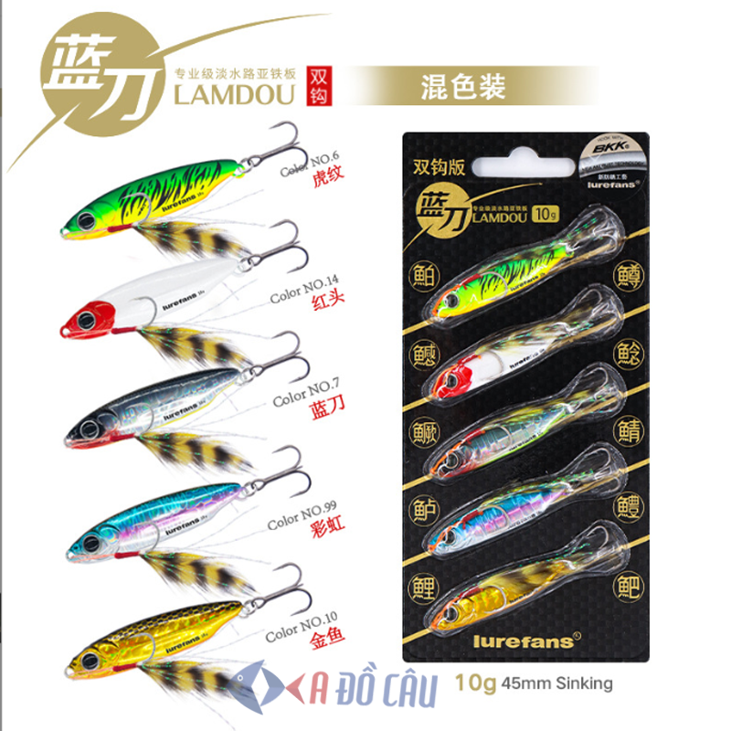Mồi jigging lurefans lamdou 10g, 15g, 18g