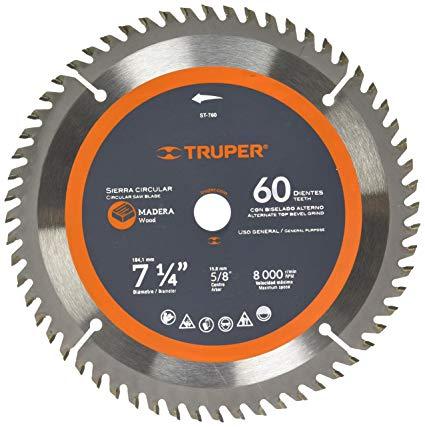 Lưỡi cắt gỗ 180 mm x 60r truper - 18324 st-760