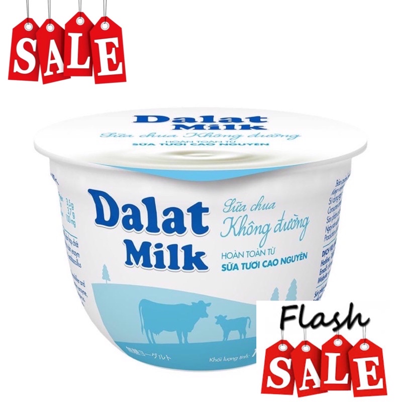 Sữa chua ăn không đường dalatmilk 100gr