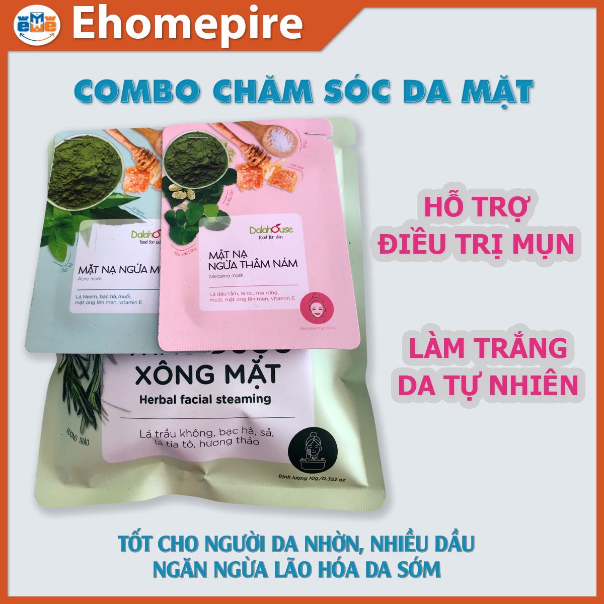 Thảo dươc xông mặt 10g dalahouse- npp ehomepire