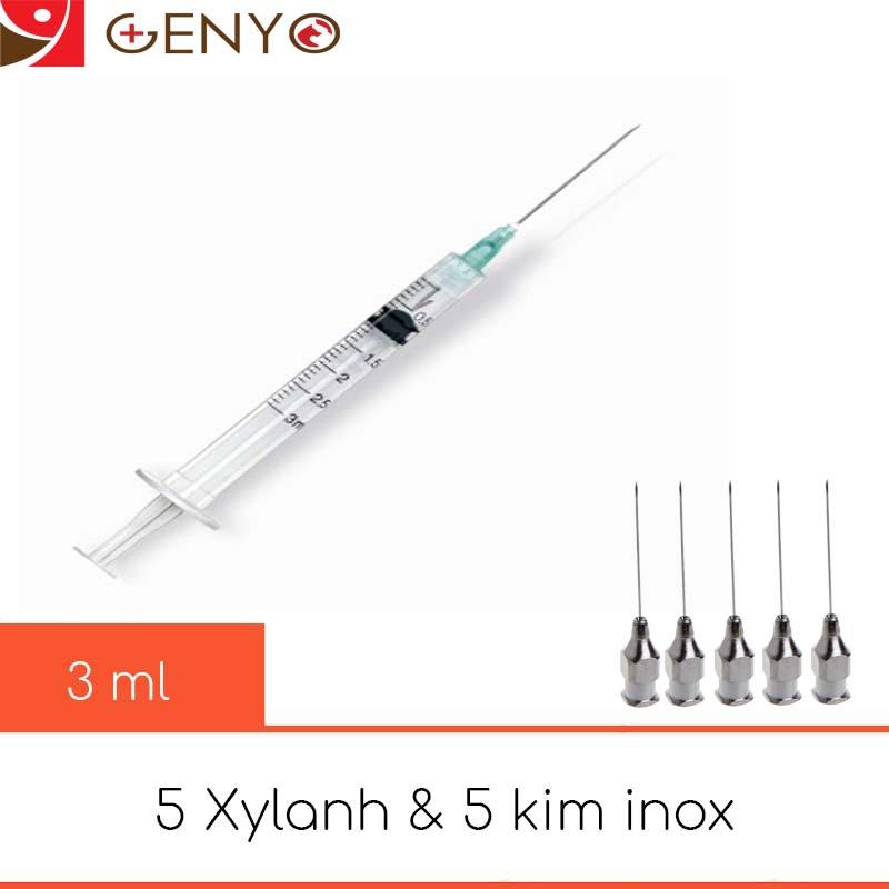 5 xy lanh tiêm cho chó mèo Loại 3ml tặng thêm 5 kim inox