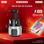 [SIÊU SALE HÈ 20H 4-7.5] Máy ép chậm Tefal ZC420E38 - 150W - Điện tử