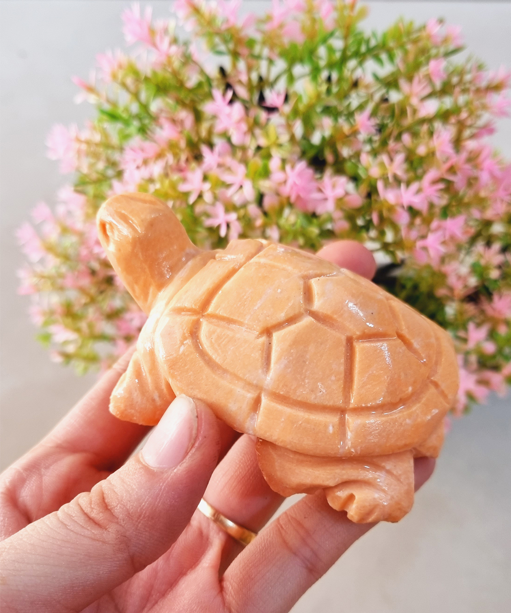 [HCM](Chọn màu) Tượng Rùa bằng đá tự nhiên size 8cm tạc thủ công bằng tay