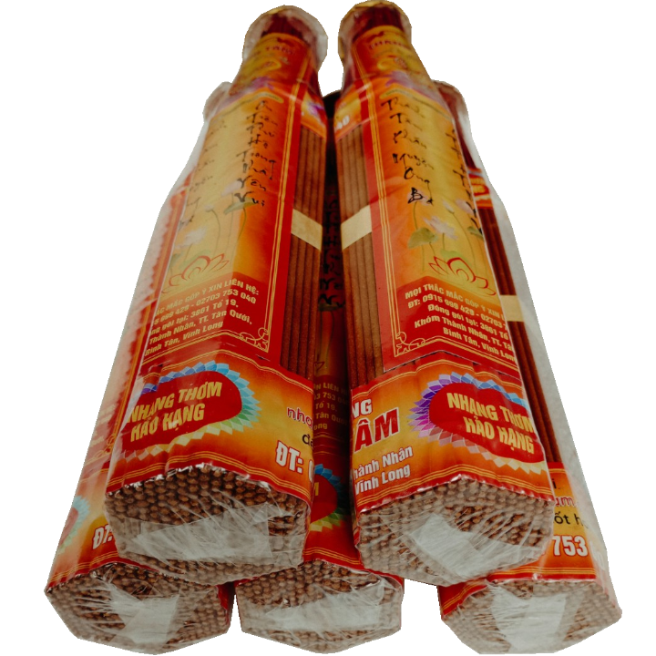 [1 bó] Nhang thơm Bo vàng THÀNH TÂM bó lục giác 271 cây 38cm (thơm hảo hạng)