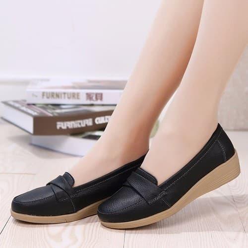 [HCM]Giày mọi nữ da thật cao cấp