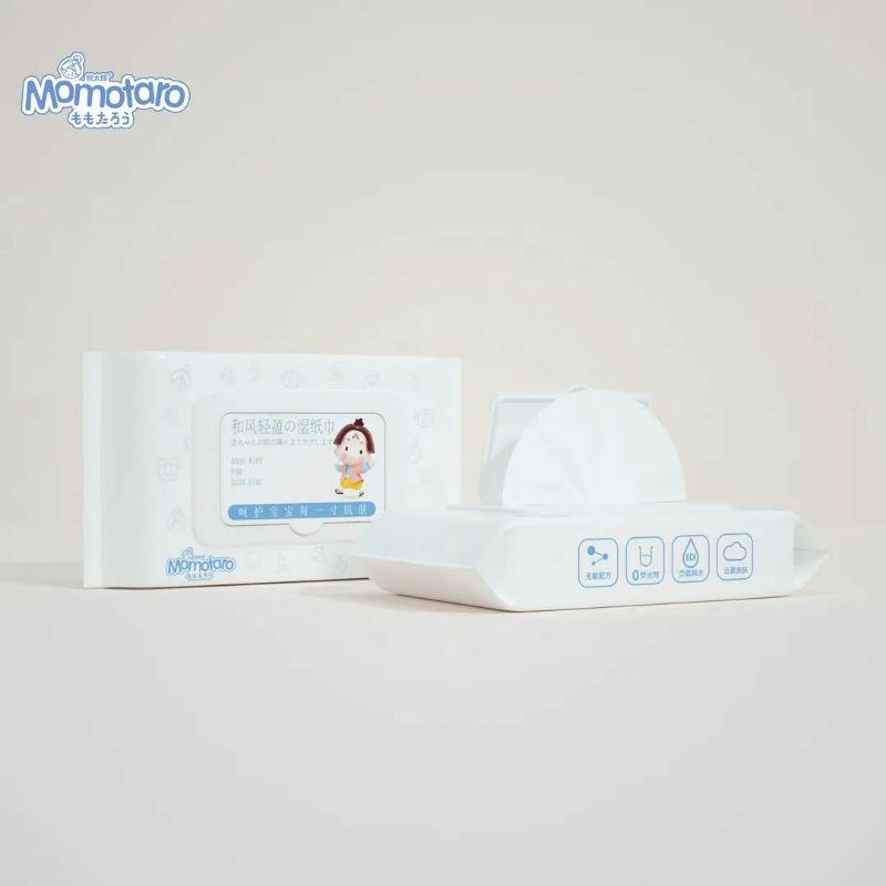 Khăn ướt cao cấp Momotaro Babywipe không mùi cho bé- 40 Tờ