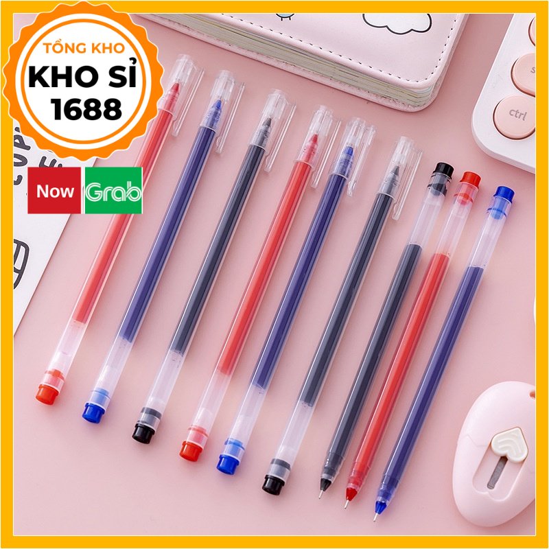 Bút gel nước dung tích lớn cho học sinh làm bài thi ký tên đa dụng e708