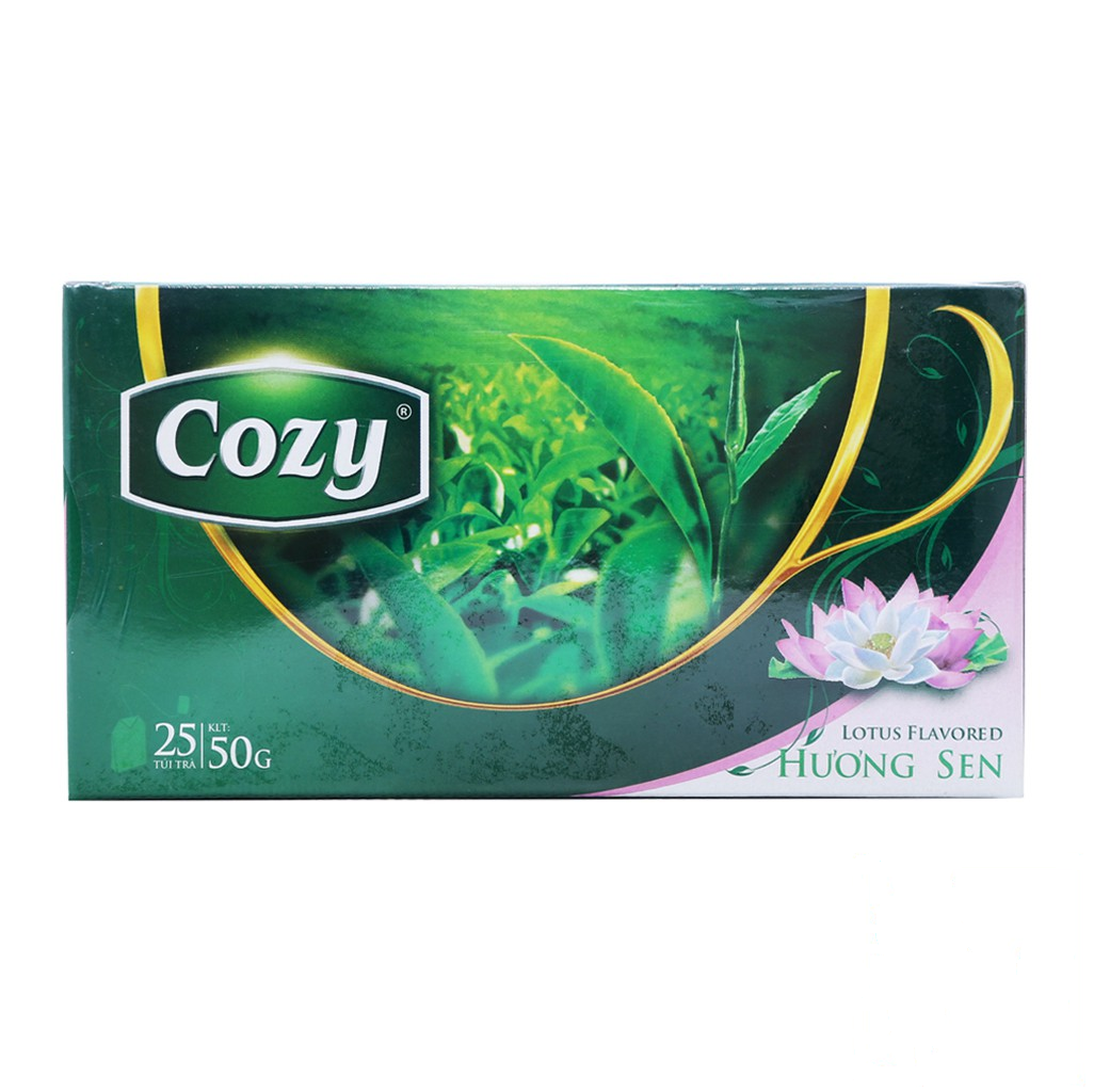 Trà Cozy hương sen hộp 50g