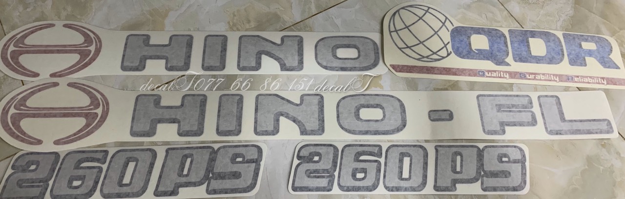 Tem Dán Xe Tải Hino