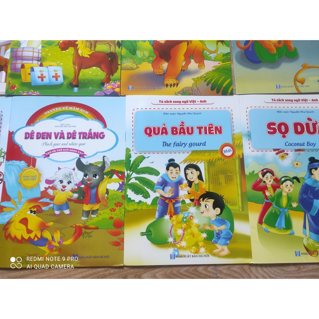 [COMBO 20 CUỐN] Combo 20 tập truyện cổ tích song ngữ việt anh cho bé,  rèn luyện trí tuệ, học ngoại ngữ cho bé