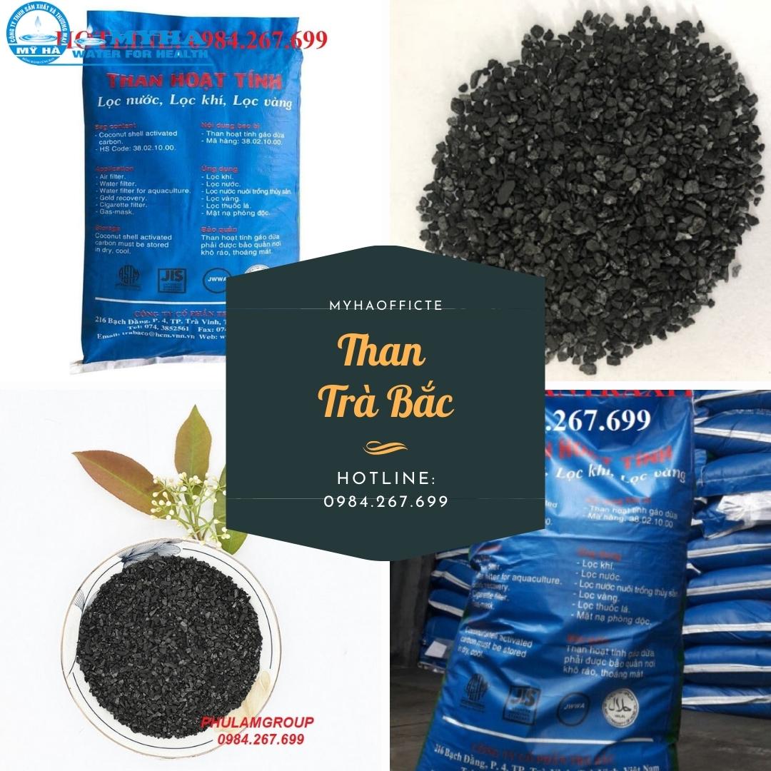 Than hoạt tính gáo dừa trà bắc túi 1kg xuất khẩu dùng trong lọc nước, lọc không khí, hút ẩm