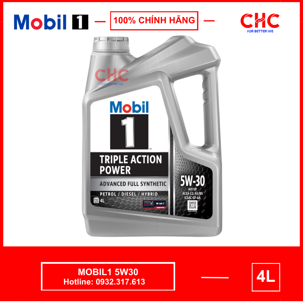 Dầu nhớt mobil1 5w30 phù hợp bmw, audi, porsche, lexus, santa fe, vw, honda, lamborghini