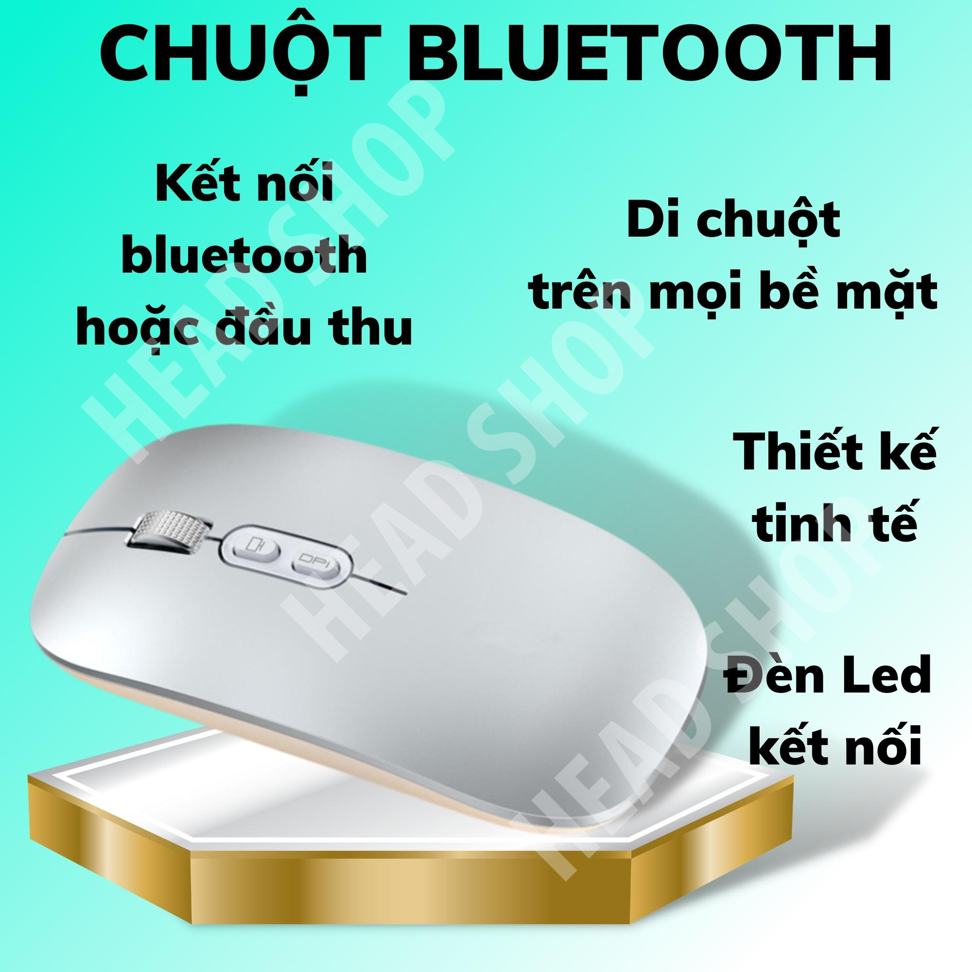 Chuột không dây m103 kiêm chuột bluetooth 2 chế độ, pin sạc 1600 dpi headshop