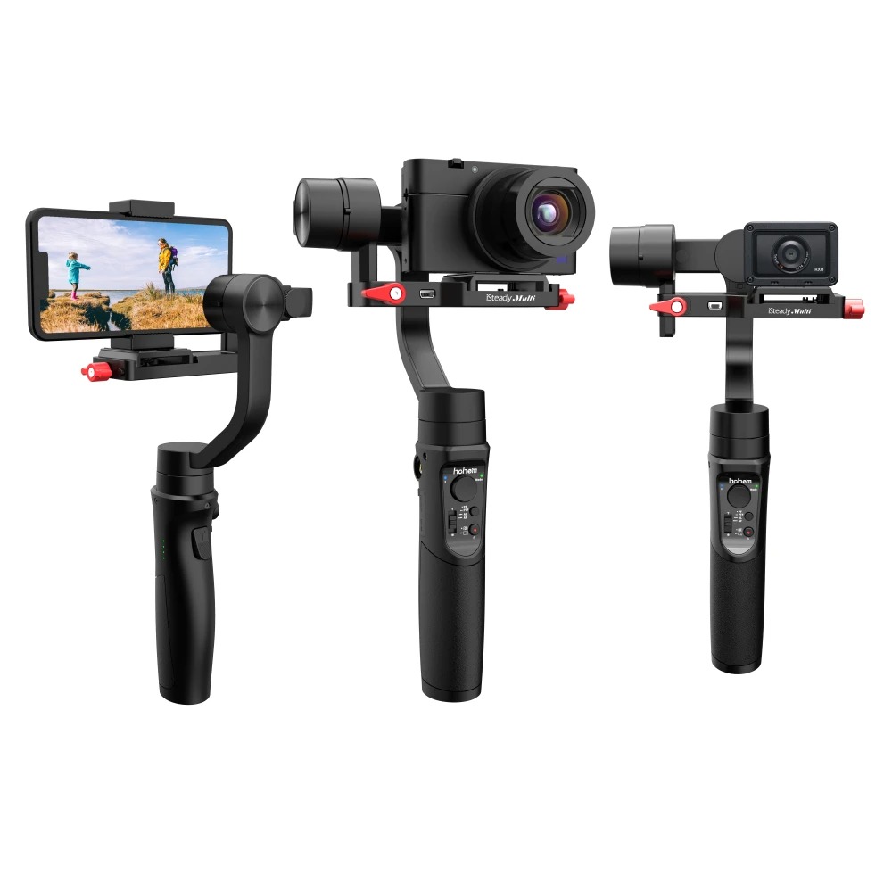Hohem iSteady Multi - Gimbal chống rung 3 trong 1 dùng cho smartphone, action camera, digital camera, nhận diện khuôn mặt, hoạt động 8 giờ