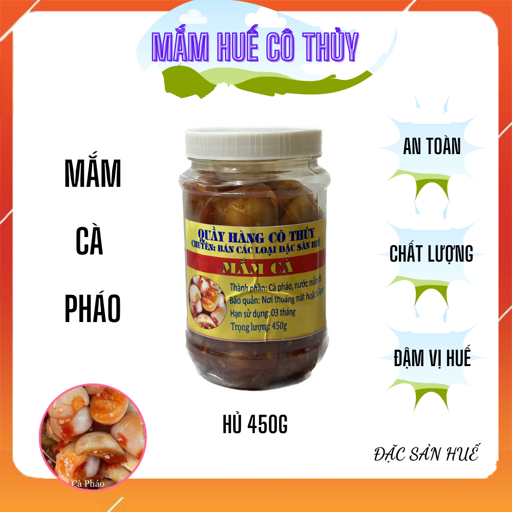 Cà pháo dầm tương hũ 450g - mắm huế cô thủy