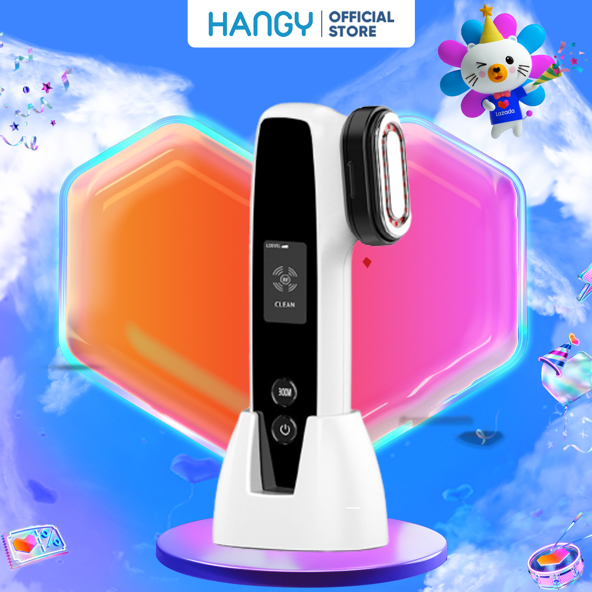 Máy đẩy tinh chất ion nóng lạnh cao cấp HANGY - làm sạch sâu, dưỡng ẩm thần sầu