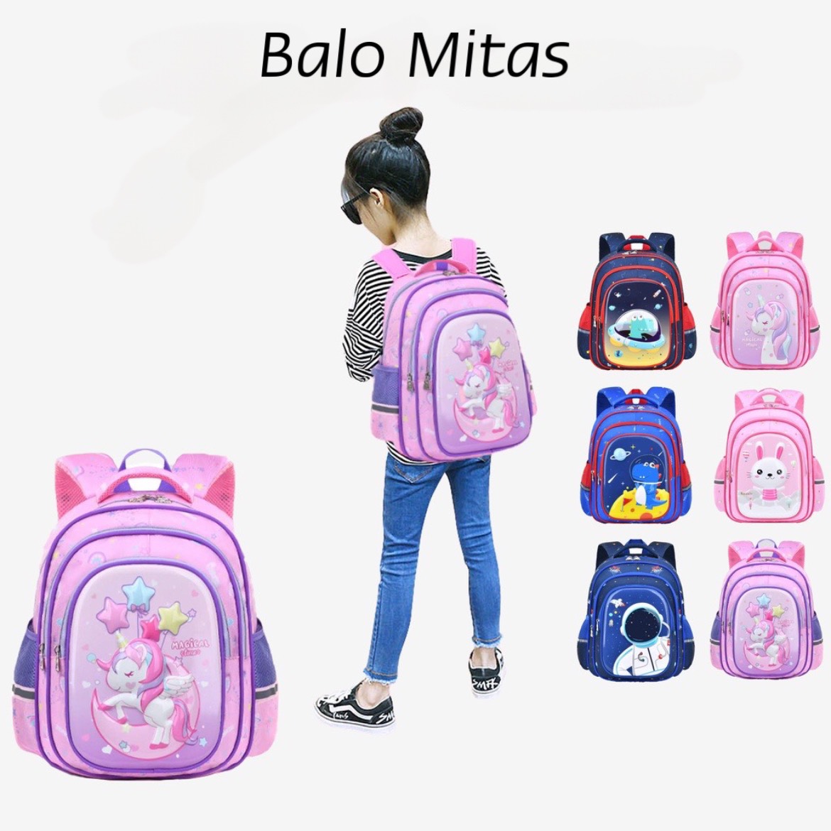 Balo tiểu học cho bé nam và nữ, cặp tiểu học nam và nữ, balo cấp 1, balo mitas
