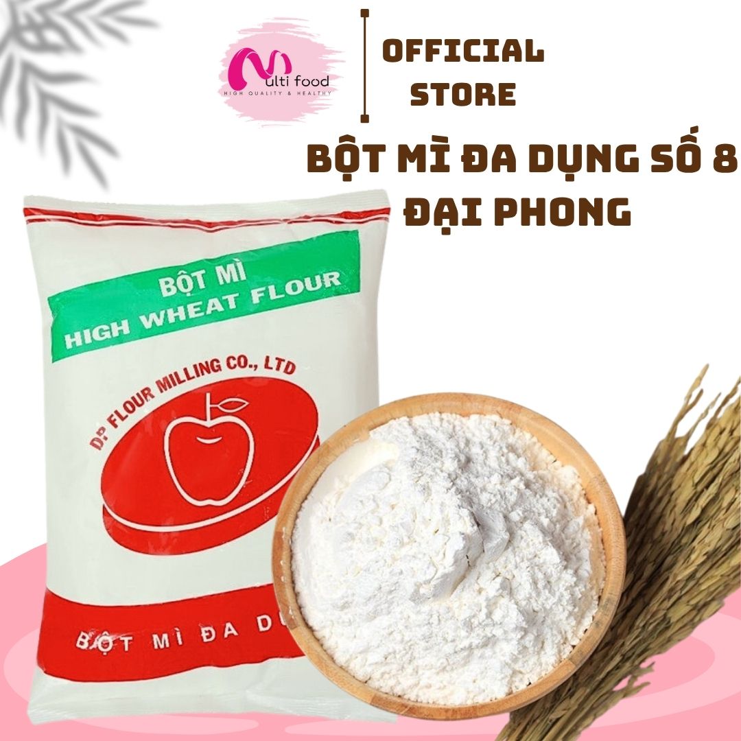 Bột mì đa dụng Táo Đỏ số 8 gói 500g