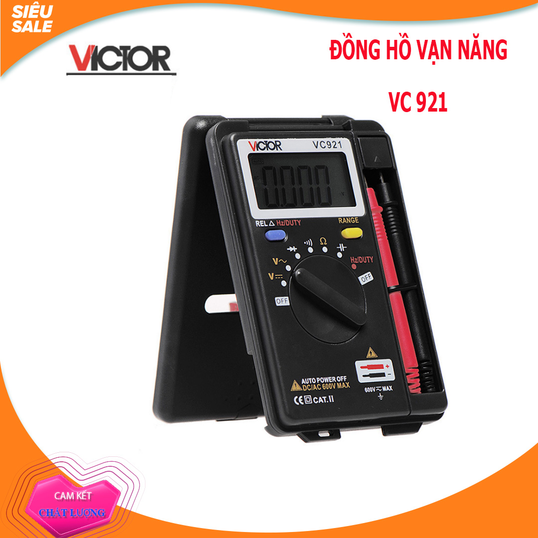 Đồng hồ vạn năng đo điện kỹ thuật số VICTOR VC921 - Hàng chuẩn