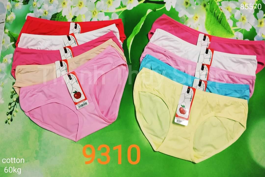 Combo 10 Quần lót nữ cotton 9310, thích hợp cho người dưới 60kg