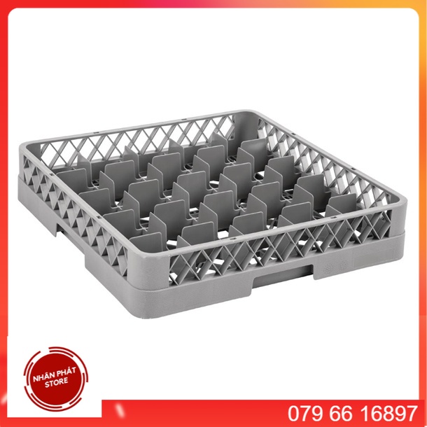 Rack ly 25 ngăn-GX060D, RACK NHỰA SỬ DỤNG TRONG NHÀ BẾP, MÁY RỬA CHÉN
