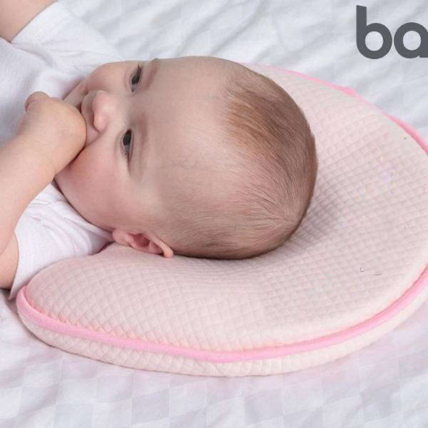 Gối nằm cao su Baby Tâm An chống méo, bẹt đầu cho bé KT 30x20x3