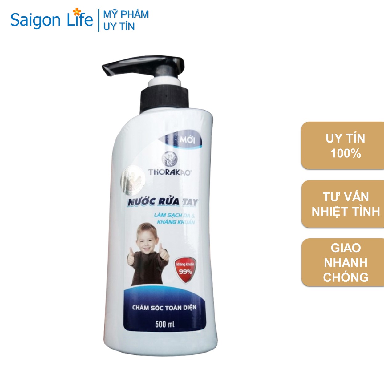 [Hot] Nước rửa tay Thorakao làm sạch và kháng khuẩn virus 500ml