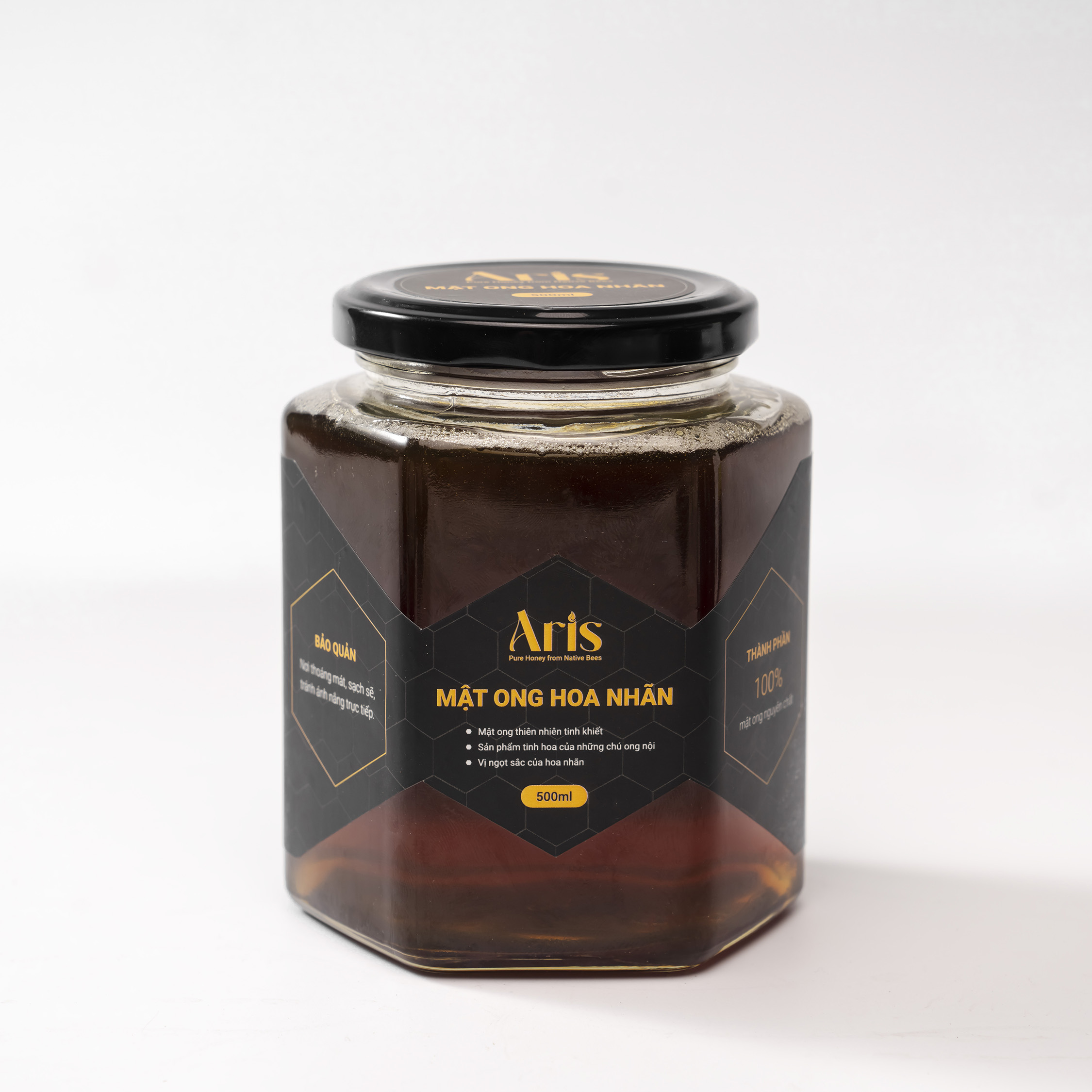 Mật ong hoa nhãn nguyên chất aris 500ml