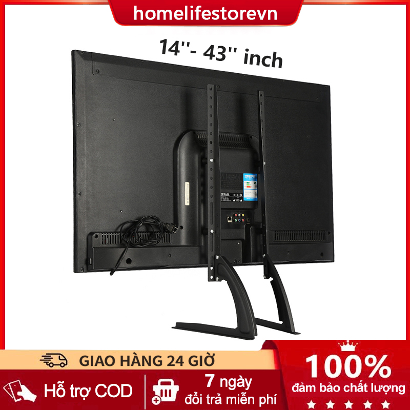 Chân Đế Tivi đa năng 14-42 inch - Chân tivi để bàn Hàng loại 1 - Lắp đặt mọi hãng Tivi HOME