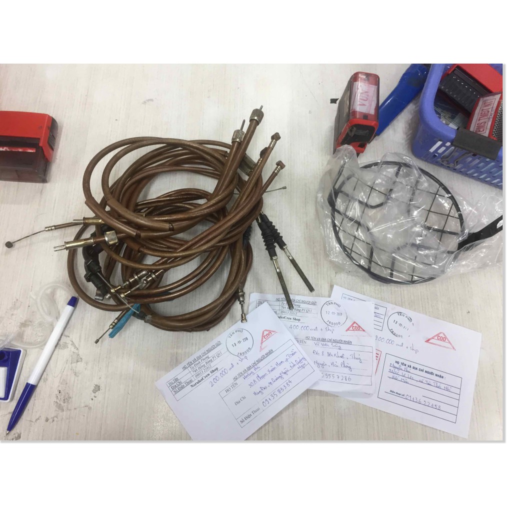 Bộ 4 Dây Côn Ga Thắng Congtermet xe Honda 67 CD50 CL50 Giả Zin