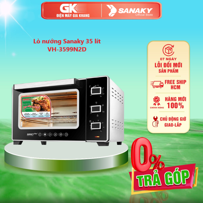 Lò nướng sanaky 35 lít vh-3599n2d - vh3599n2d - giao toàn quốc - freeship hcm