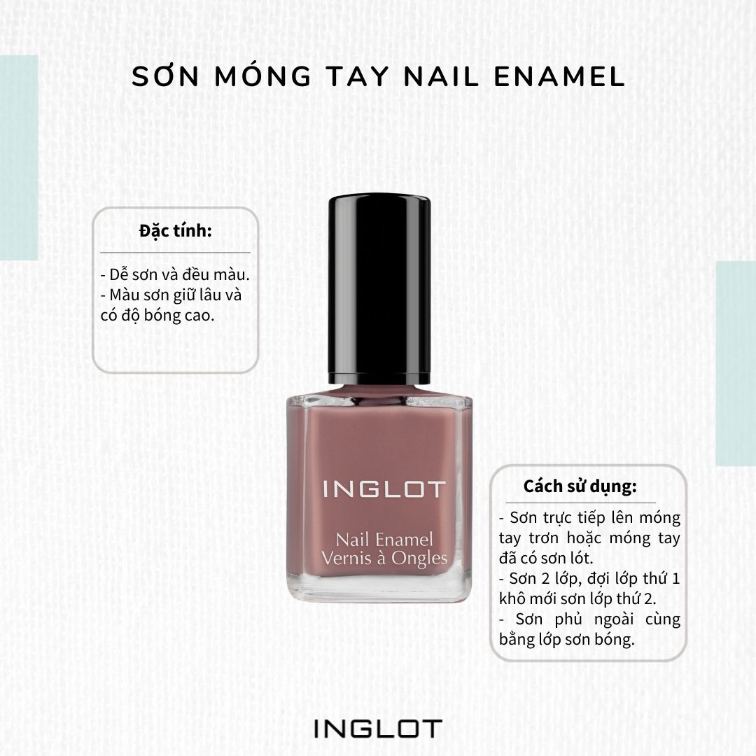 Sơn móng tay nail enamel 15ml màu 3xx - 8xx inglot