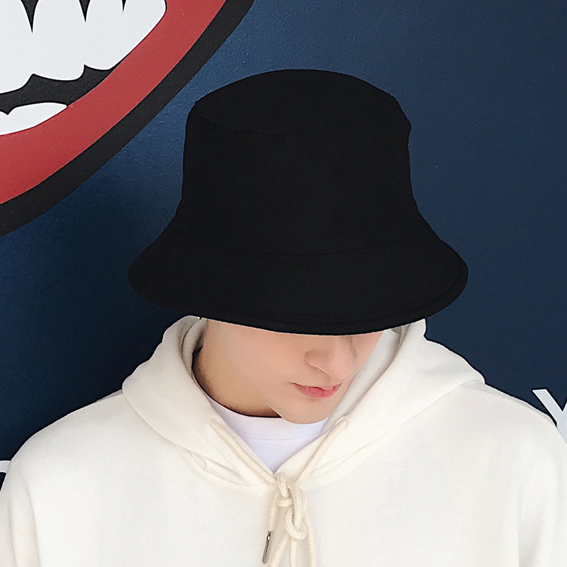 [HCM]Nón bucket đen trơn Hàn Quốc NK482 Mũ tai bèo Bucket trơn thời trang dành cho cả nam và nữ