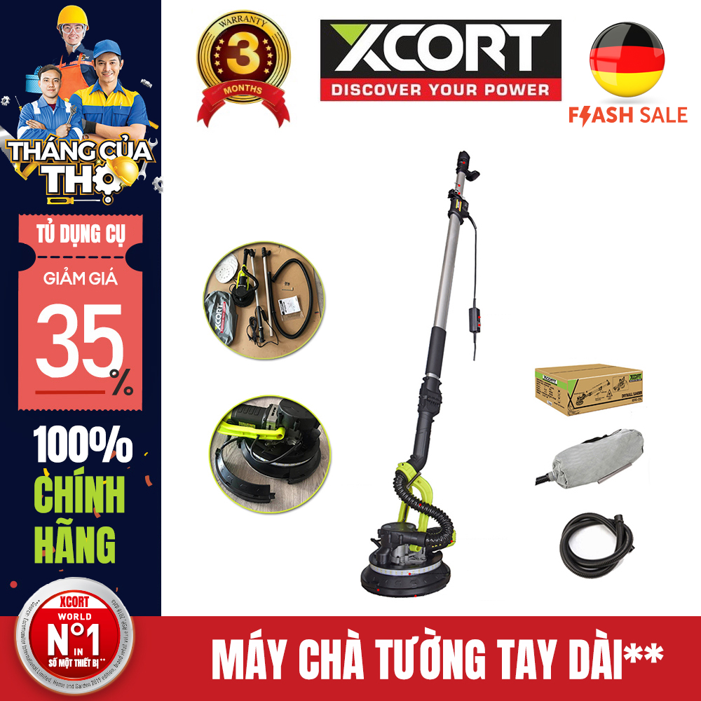 Máy chà tường cần dài-máy chà tường 900w xcort