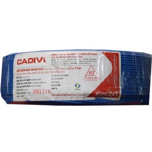 DÂY ĐIỆN ĐÔI MỀM CADIVI 2X1MM2 - CUỘN 100 MÉT.