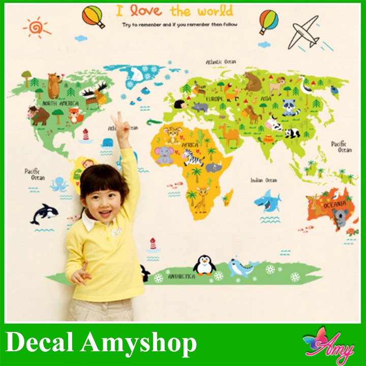 Tranh Decal Dán Tường Cho Bé Yêu Vừa Học Vừa Chơi - Decalamyshop Hồ Chí Minh