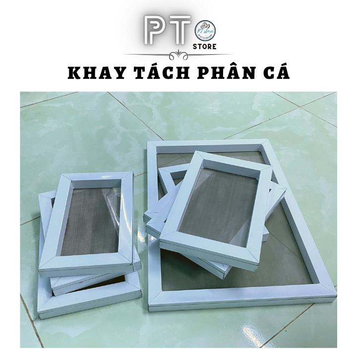 Khay tách phân khung nhựa lưới inox 304 hỗ trợ lọc nước hồ cá