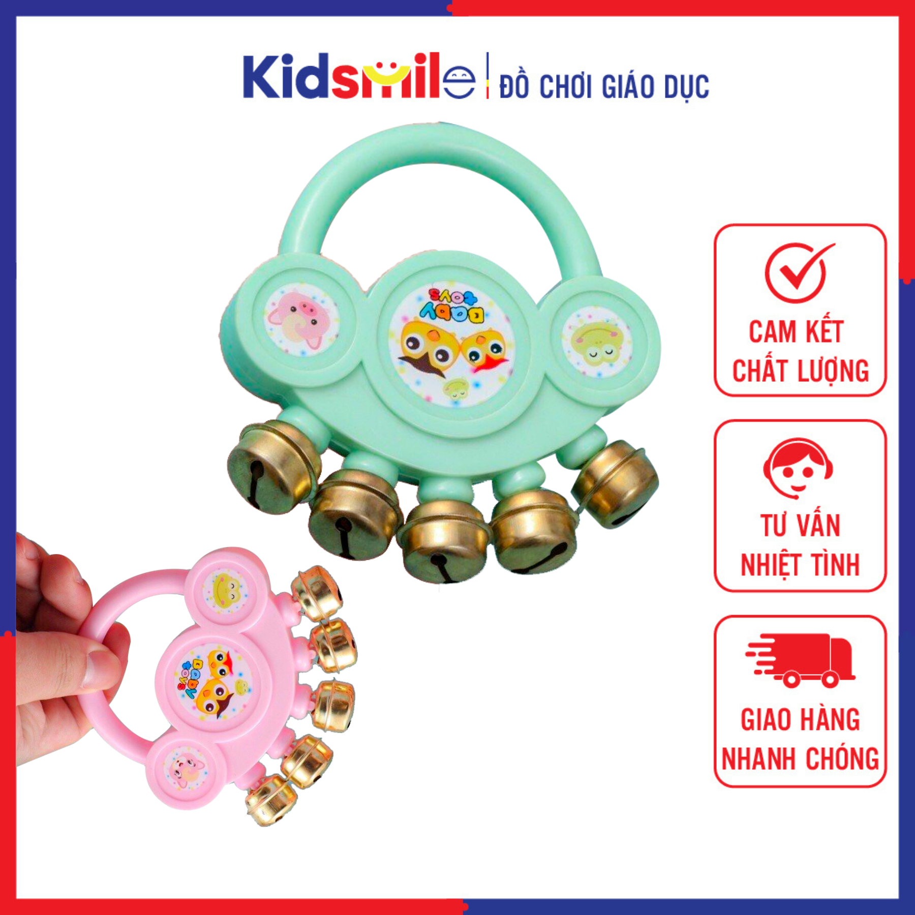 Đồ chơi trẻ em lục lạc cho bé trai bé gái kích thích phát triển kỹ năng nghe nhìn và cảm thụ âm nhạc