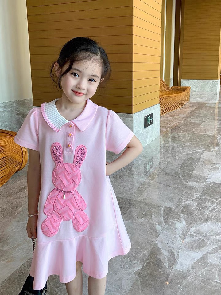 Váy bé gái thỏ hồng 8-30kg