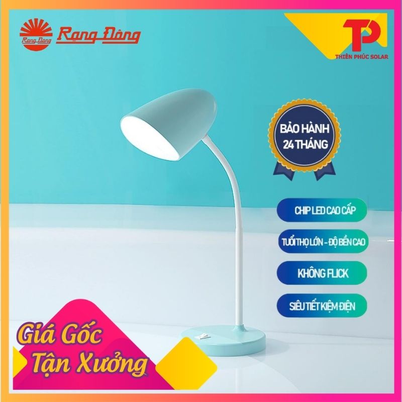 Đèn bàn bảo vệ thị lực cảm ứng và thay đổi màu cường độ ánh sáng Rạng Đông Model: RD-RL-38.PLUS 6W ánh sáng tự nhiên