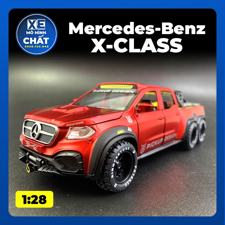 Xe mô hình mercedes-benz x-class exy monster x 6x6 tĩnh bằng kim loại tỉ lệ 1:28
