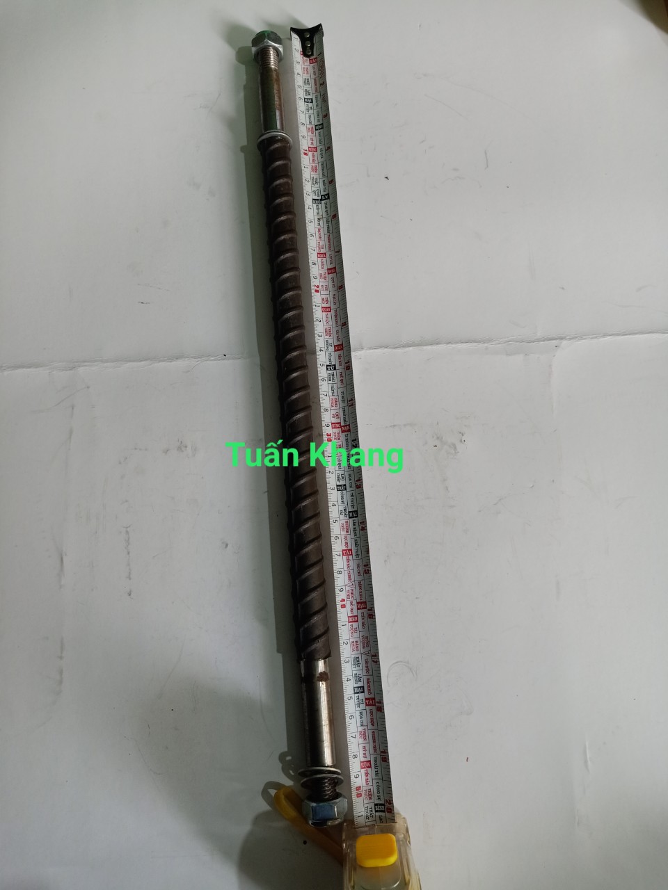 Trục bánh xe 50cm đường kính 2 đầu trục 17mm (17ly)( tán keo + lông đền)